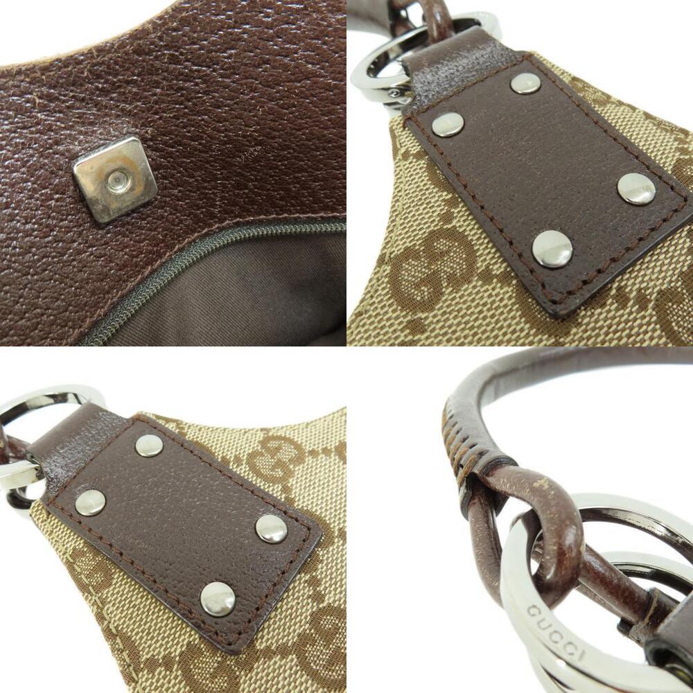 Gucci GG Canvas Hobo Bag leather trim - Picture 7 of 11